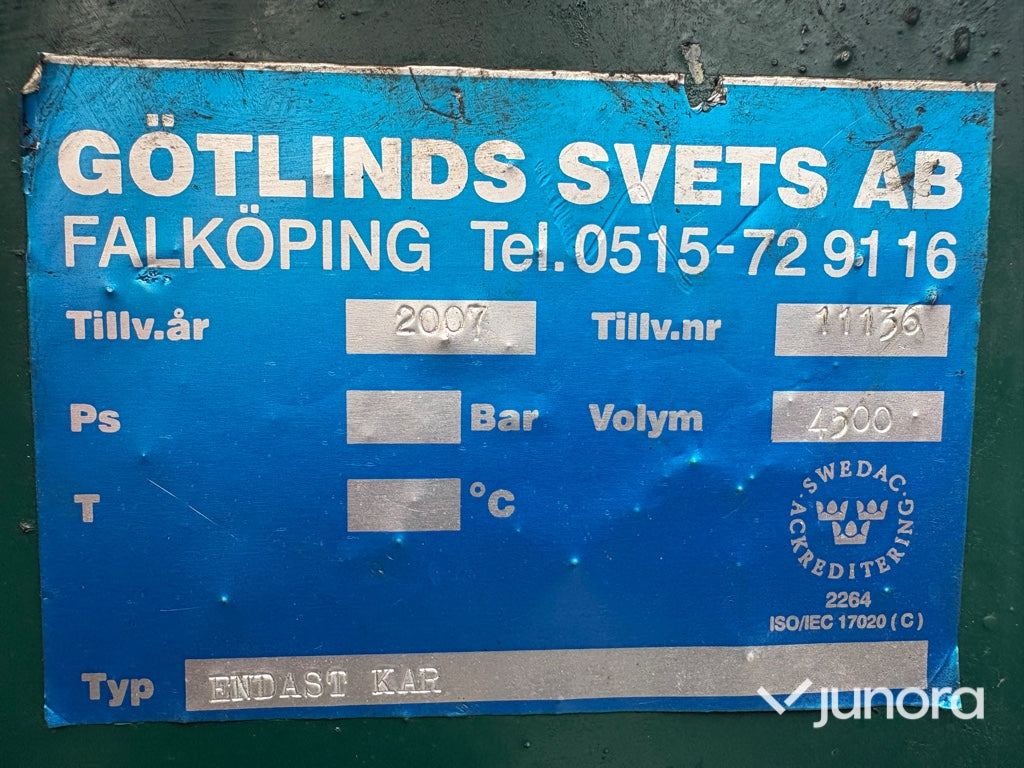 Dieseltank Farmartank - 4500 liter