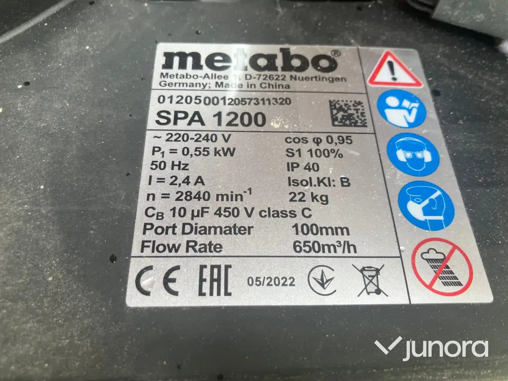 Spånsug - Metabol SPA 1200