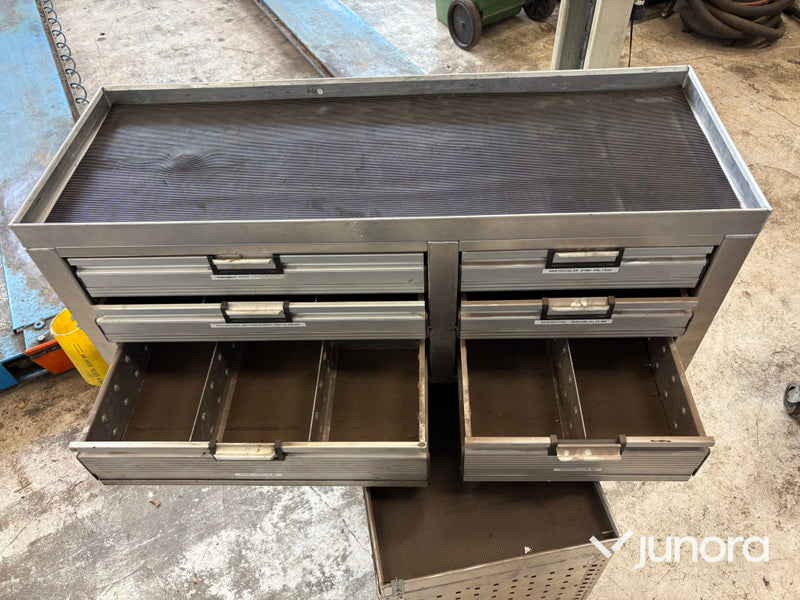 2 St Sortiment Skåp för fordon + 1 st Utdragbar Arbetsbänk