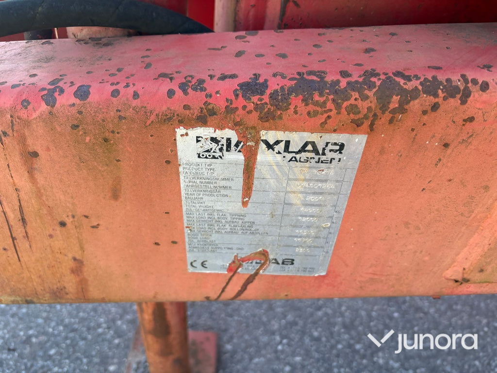 Lastväxlarvagn - Bigab, 10-14, Med flak