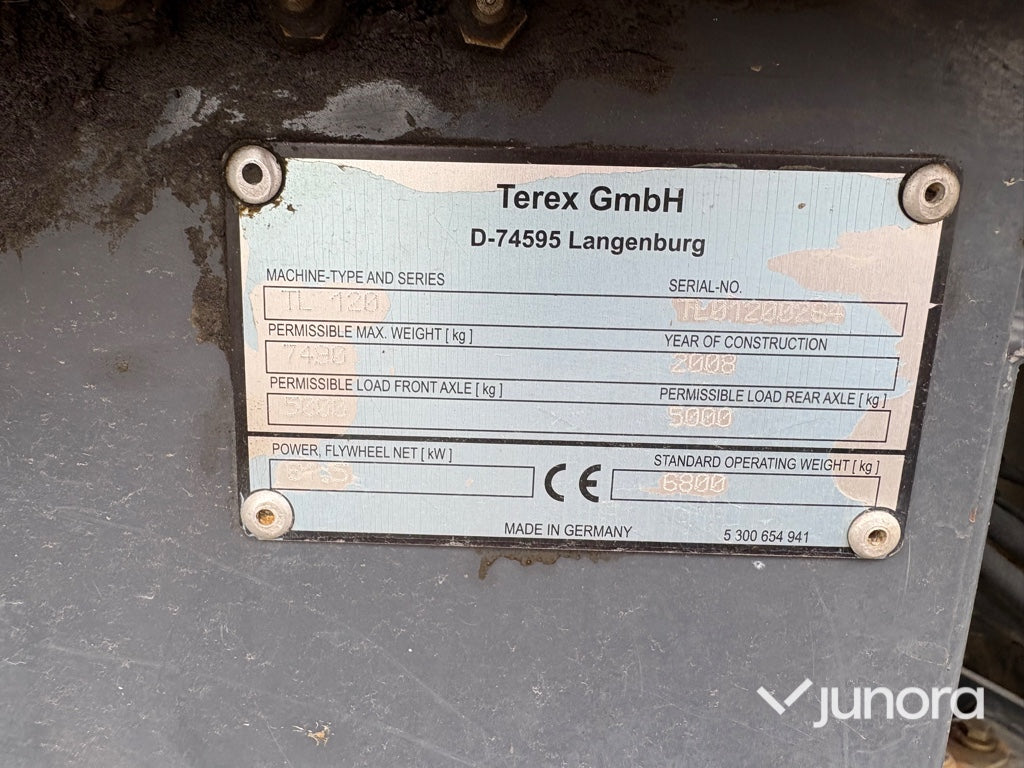 Hjullastare Terex TL120 – Stora BM