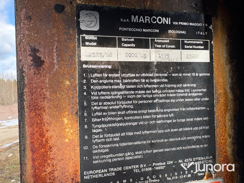 Fordonslyft - Marconi