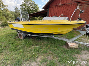 Ockelbo B16 med Evinrude 60HK + Brenderup trailer