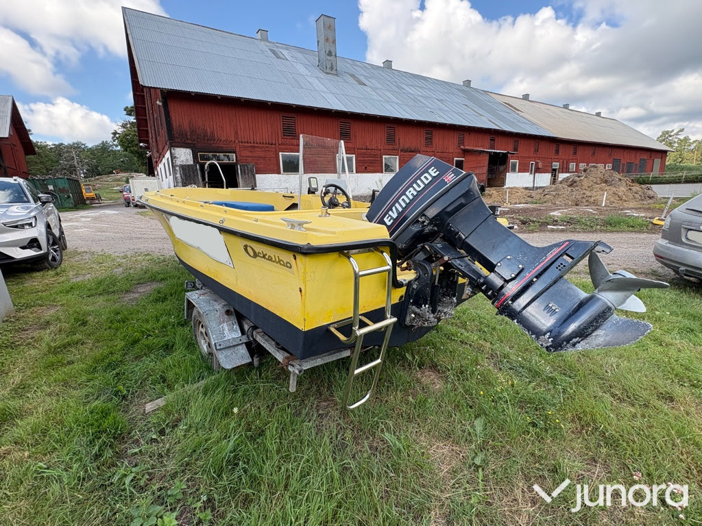 Ockelbo B16 med Evinrude 60HK + Brenderup trailer