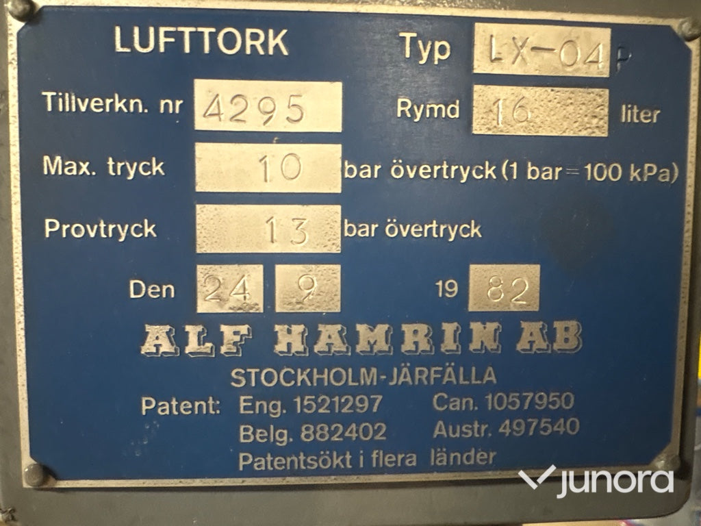 Lufttork - ALF Hamrin, LX-04