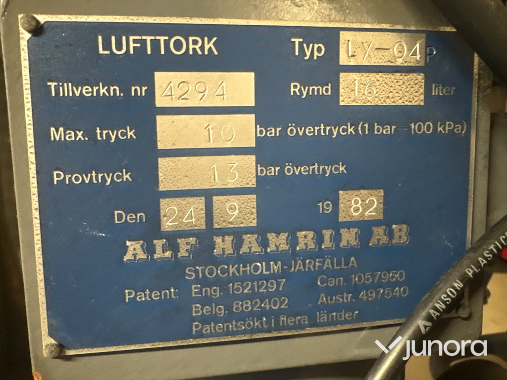 Lufttork - ALF Hamrin, LX-04