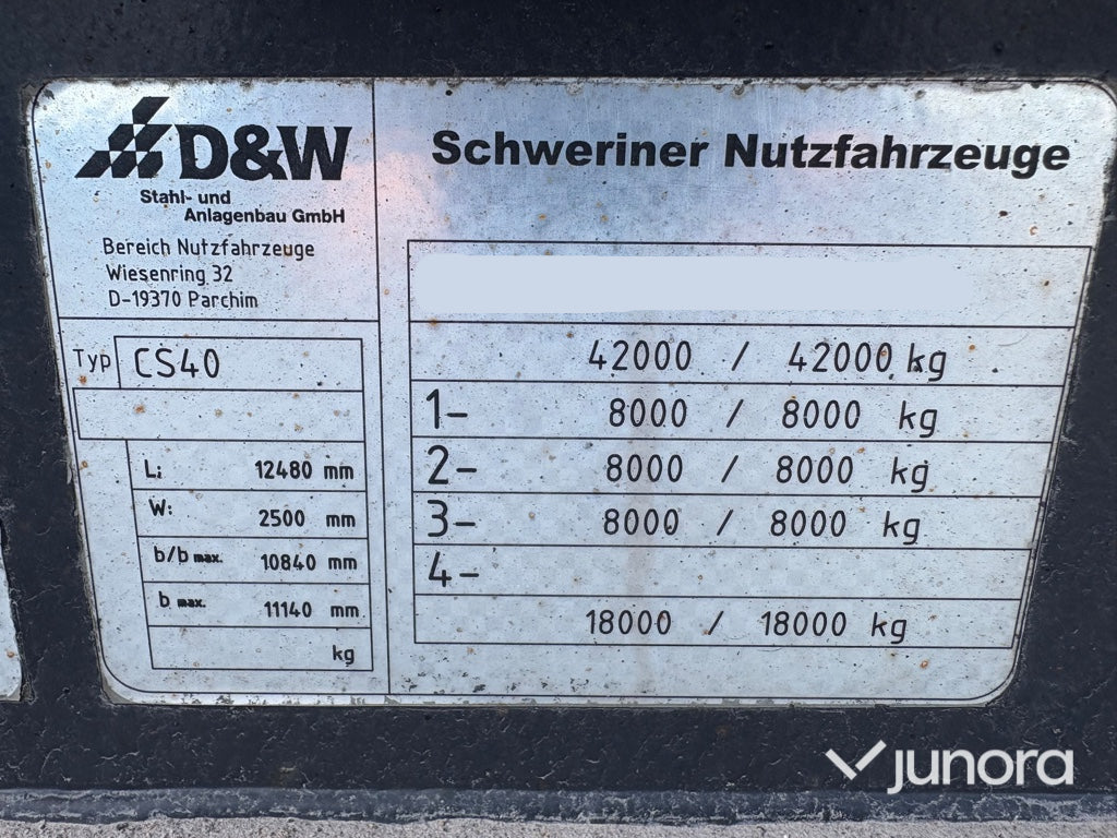 Containertrailer - SNF, CS 40