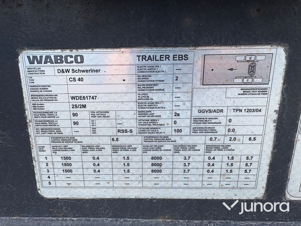 Containertrailer - SNF, CS 40