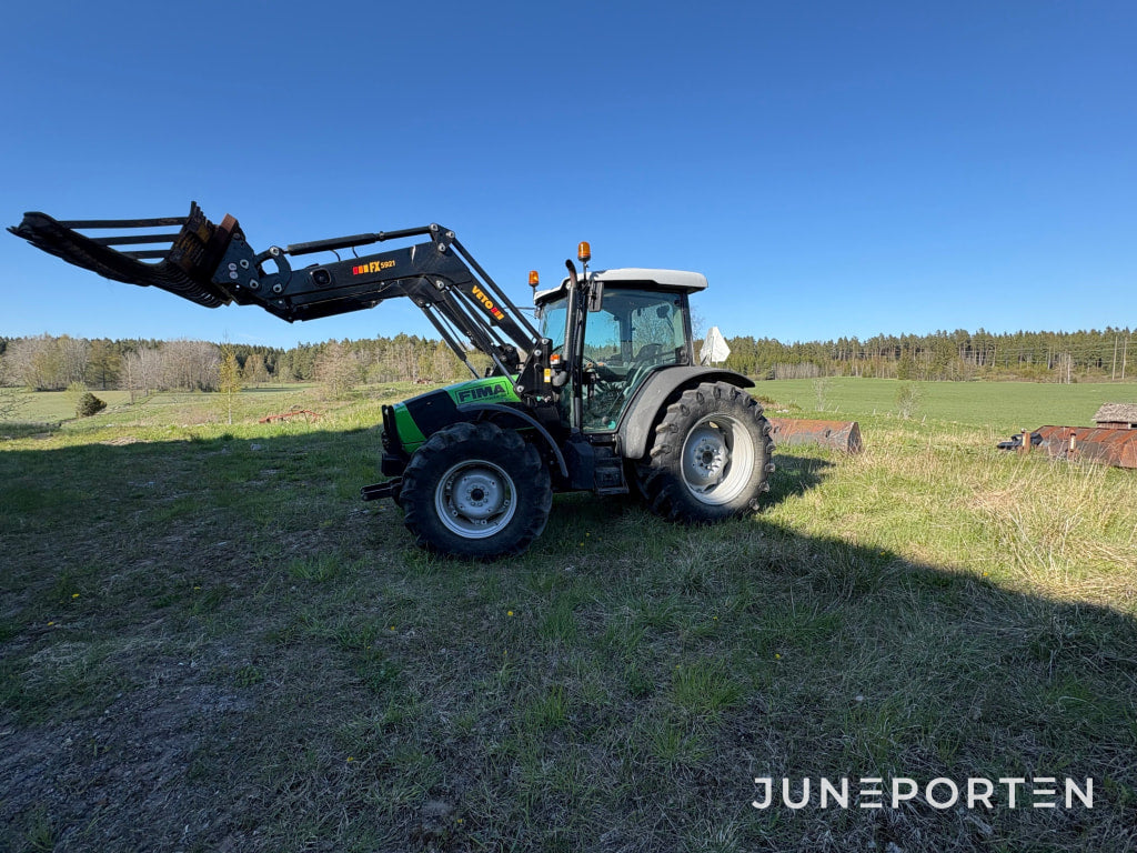 Traktor Deutz Fahr Agrofarm 430TTV med frontlastare