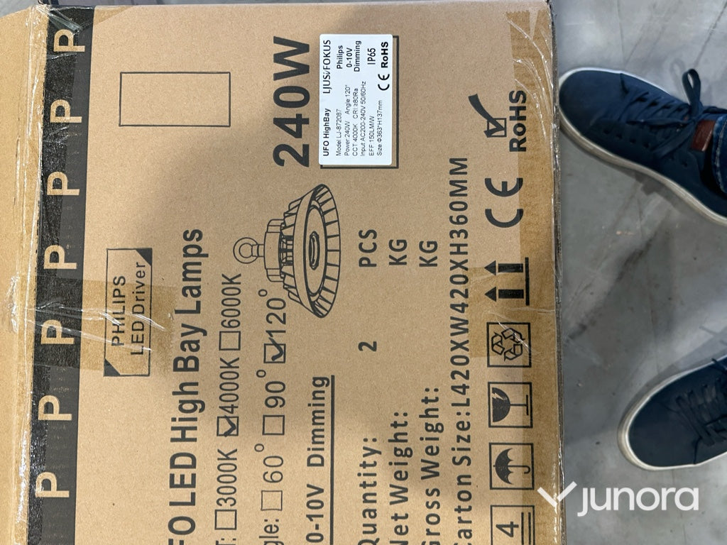 LED High Bay-lampor - Ljusfokus, UFO HighBay 240W