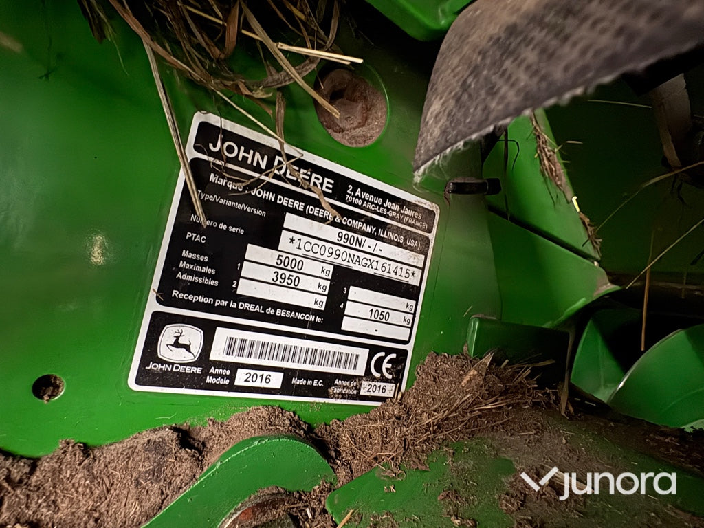 Rundbalspress + Inplastare - John Deere, Goweil G-990
