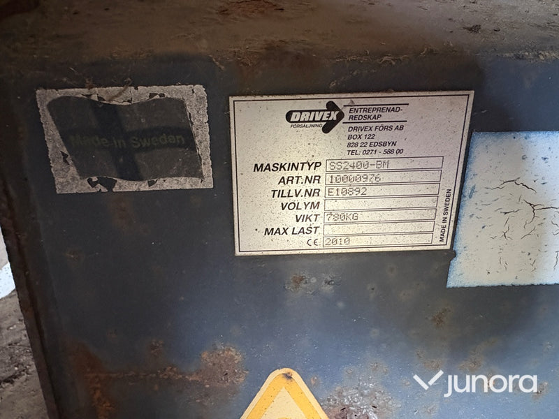 Sandspridarskopa - Drivex, SS 2400, Stora-BM