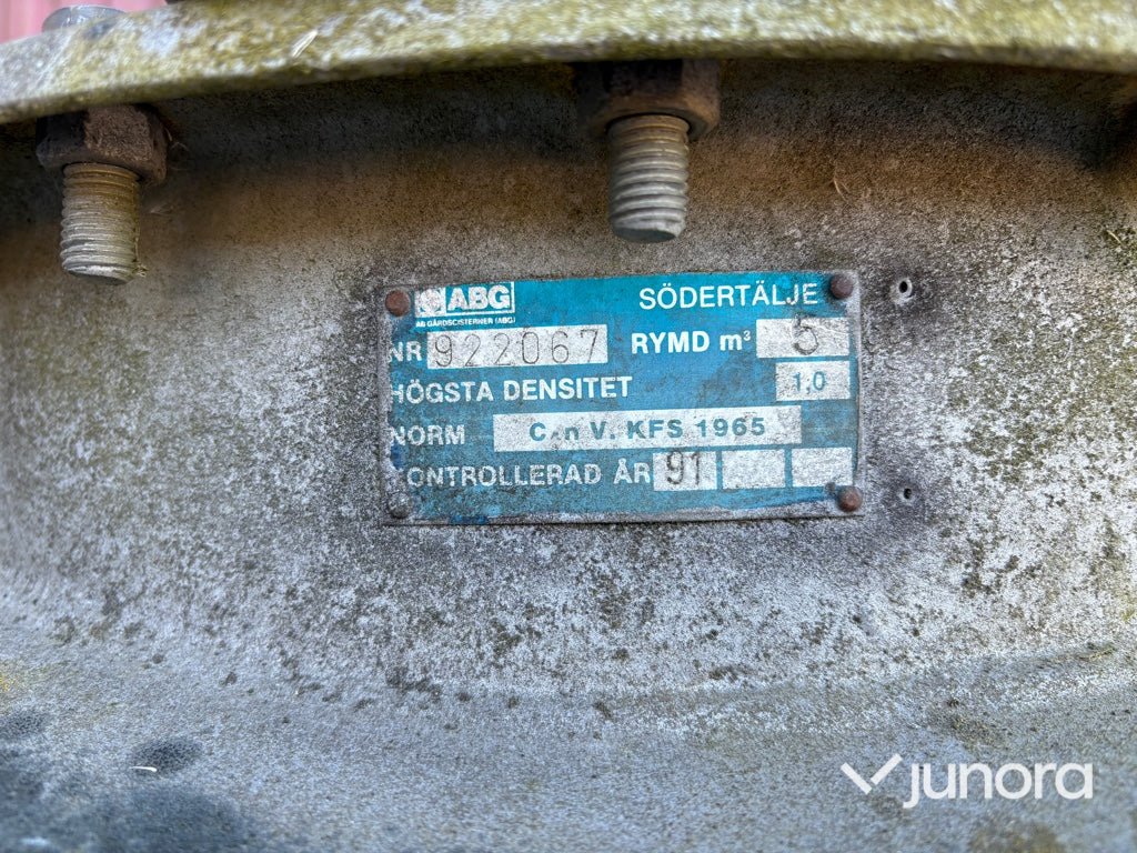 Dieseltank med pump - 5 m³