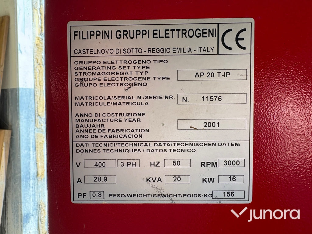 PTO-generator - Filippini, AP 20 T-IP
