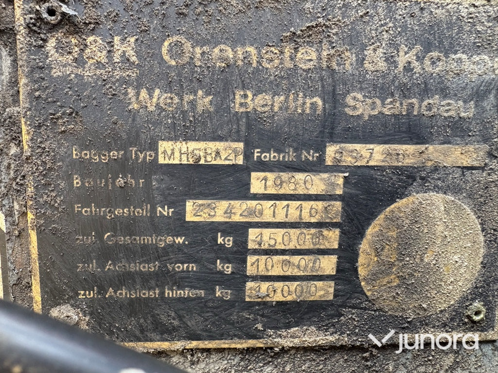 Grävmaskin - O&K MH5