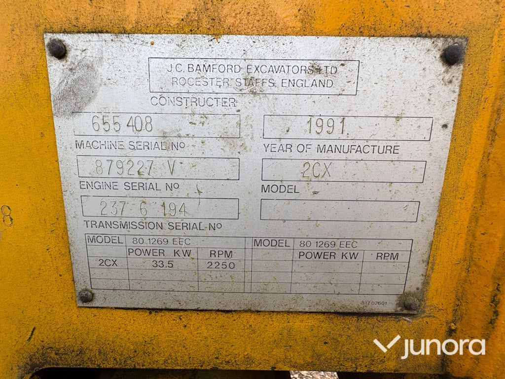 Traktorgrävare - JCB 2CX - 1991