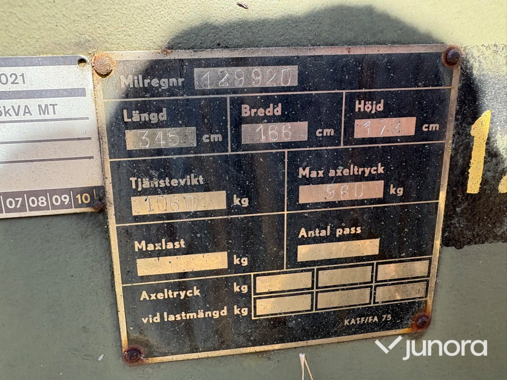 Elverk - Kalmar Mekaniska, Elvkärra 2B 15kVA MT