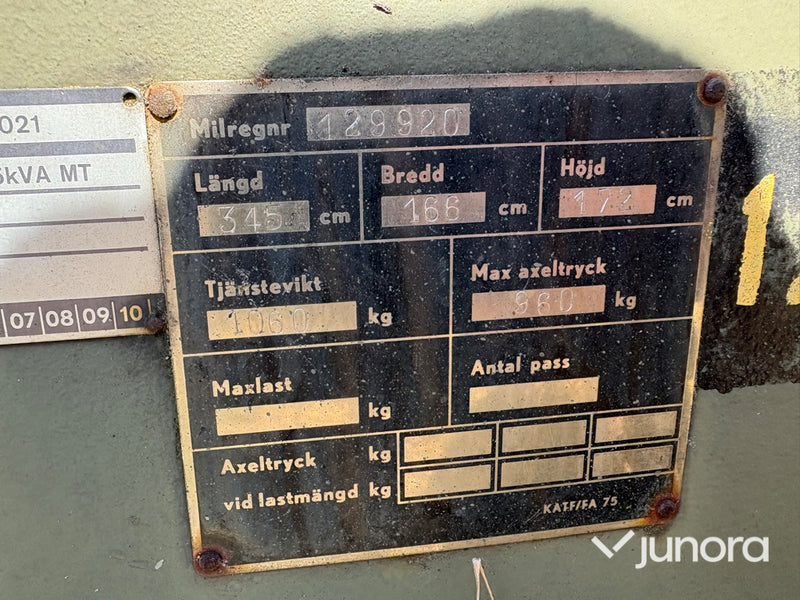 Elverk - Kalmar Mekaniska, Elvkärra 2B 15kVA MT