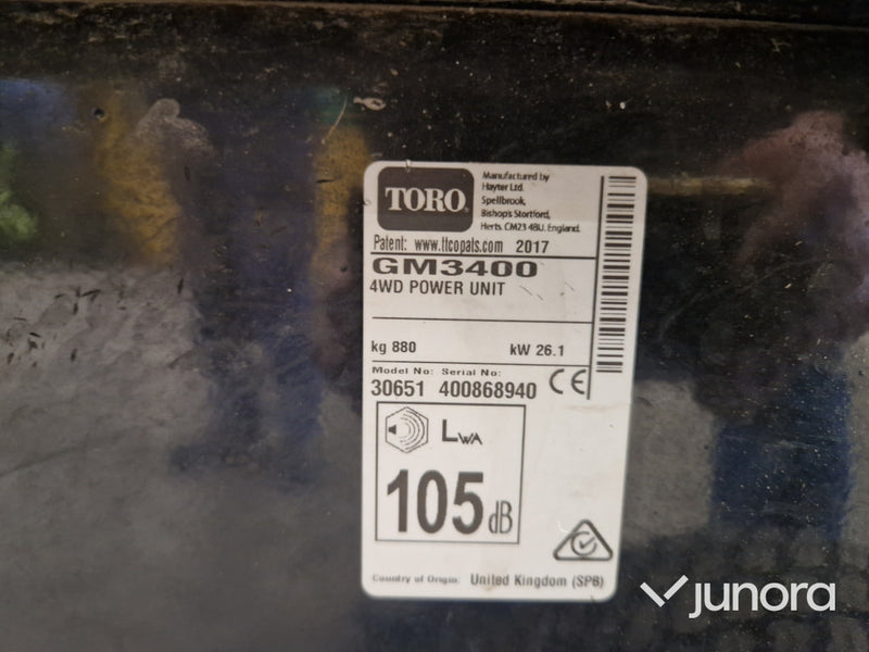 Gräsklippare - Toro, Groundmaster 3400