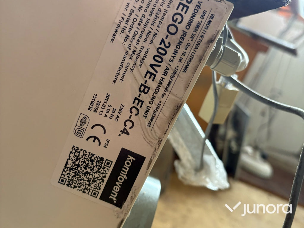 Ventilationsaggregat - Komfovent, Rego-200VE-B-EC-C4