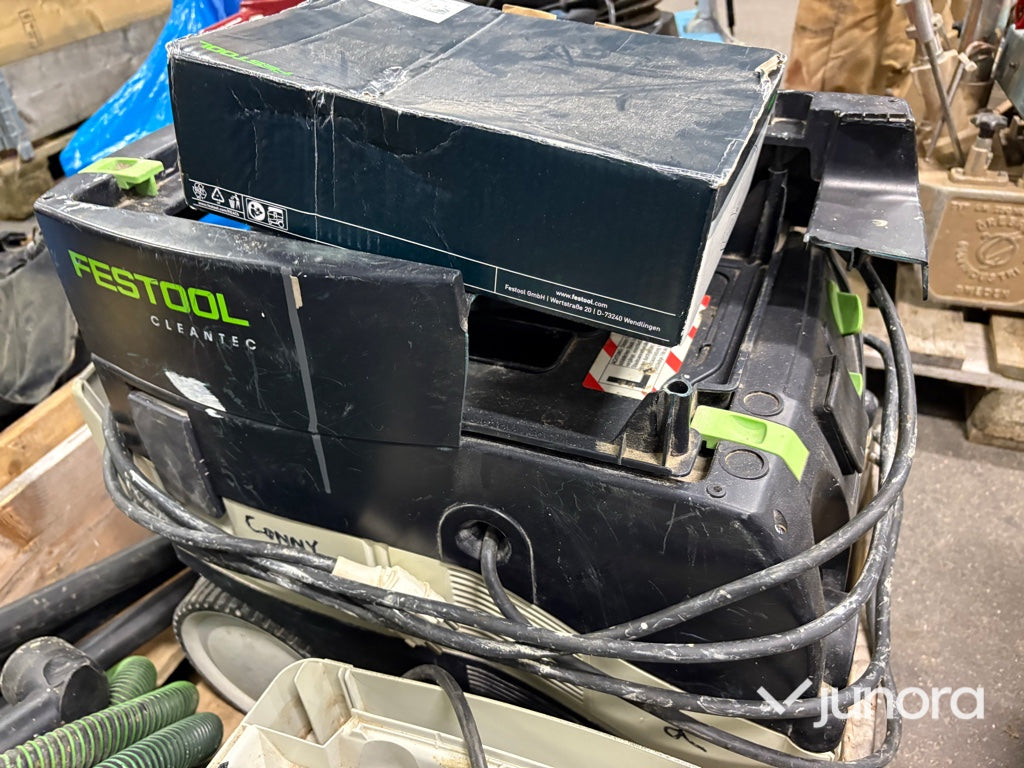 Dammsugare – 3 st (2× Festool, 1× Nilfisk)