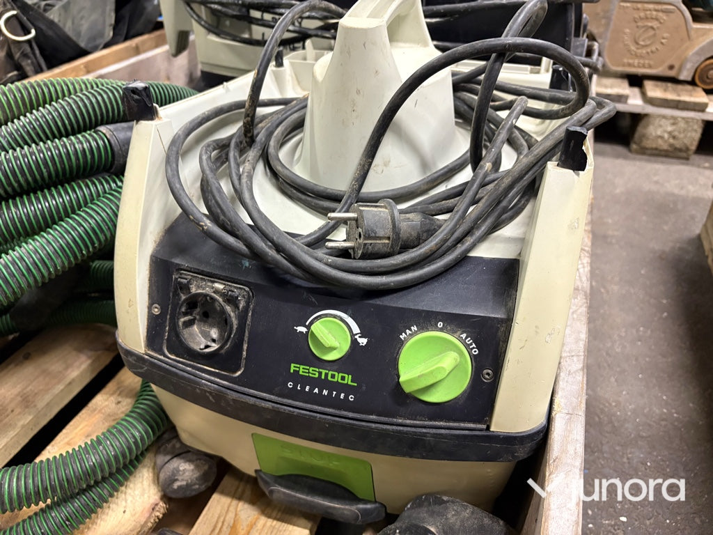 Dammsugare – 3 st (2× Festool, 1× Nilfisk)