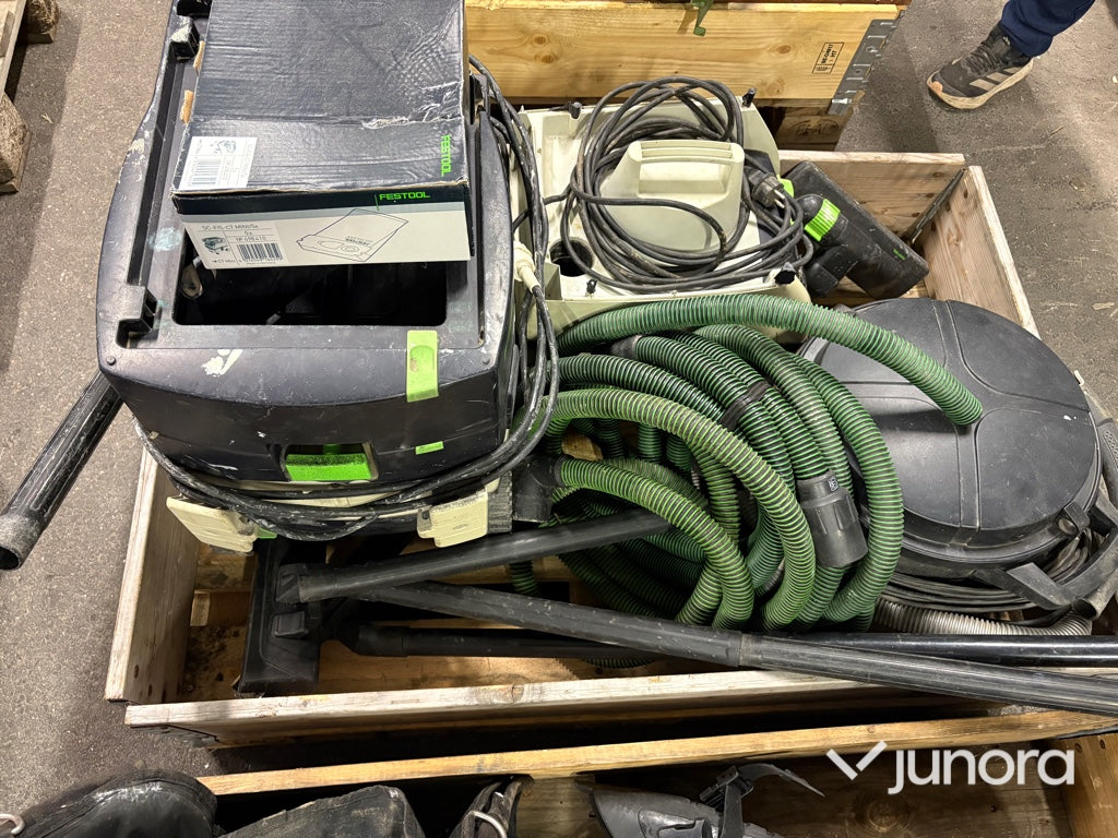 Dammsugare – 3 st (2× Festool, 1× Nilfisk)