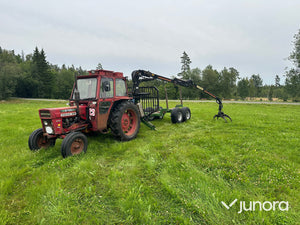 Volvo Bm 430 med farma skogsvagn