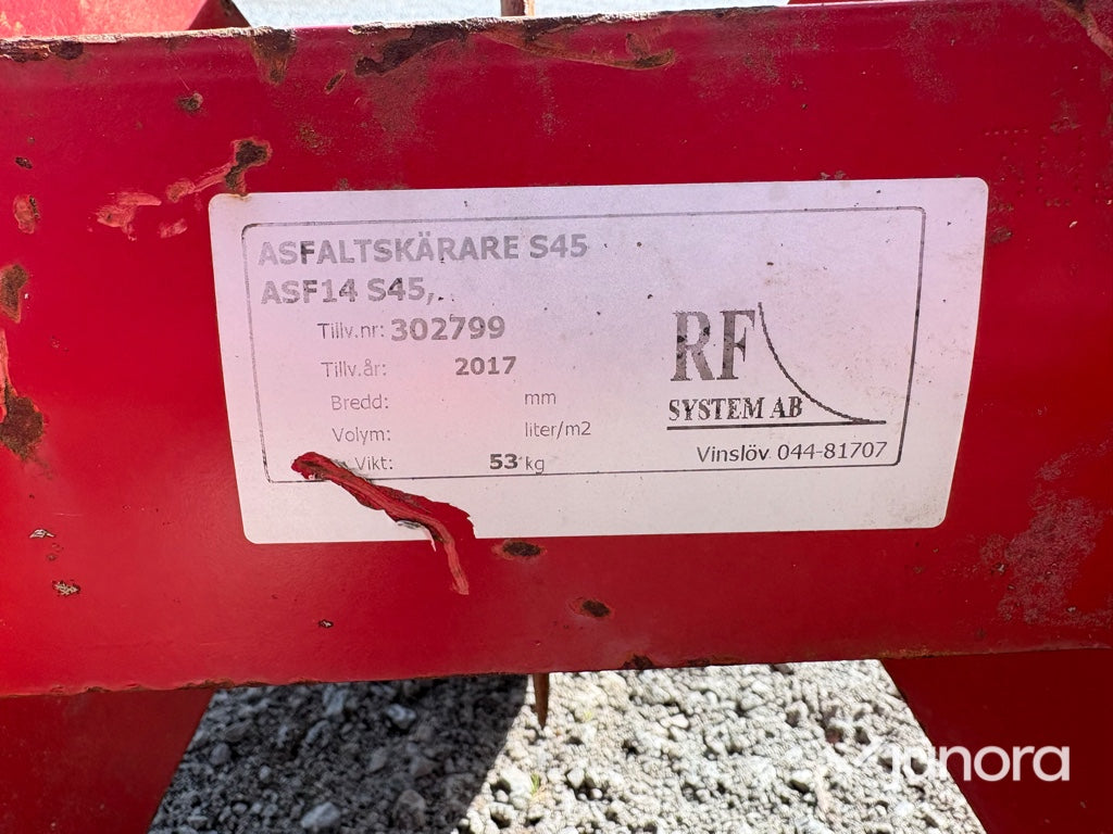 Asfaltskärare - RF, ASF14 S45