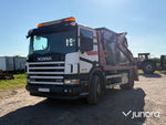 Scania liftdumper flak med container