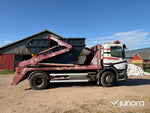 Scania liftdumper flak med container