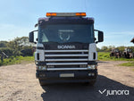 Scania liftdumper flak med container