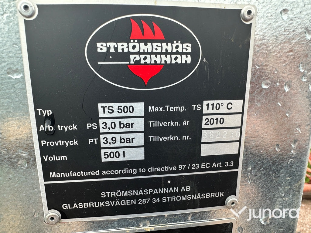 Ackumulatortank - Strömsnäspannan, TS 500