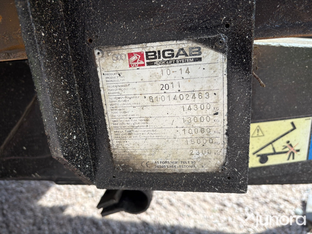 Lastväxlarvagn Bigab 10-14
