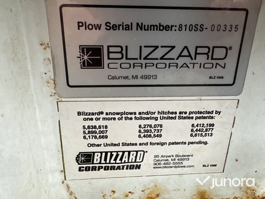 Snöplog - Blizzard Power Plow 810ss