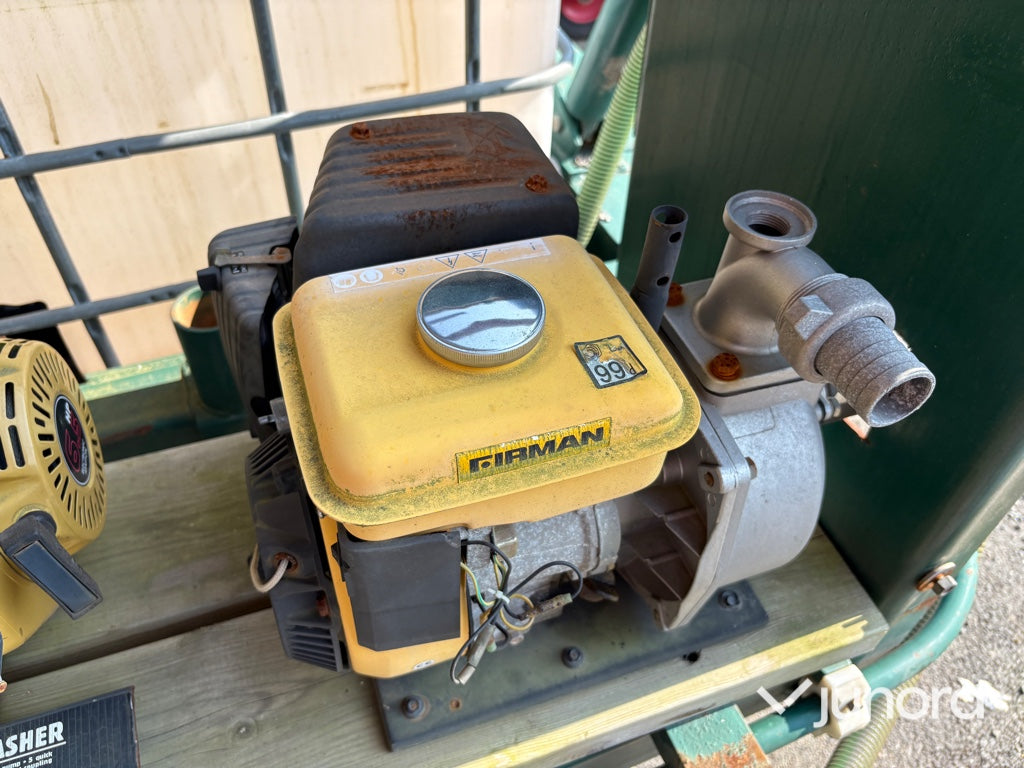 Bogserad högtryckstvätt Proworks – 2200 PSI med IBC-tank