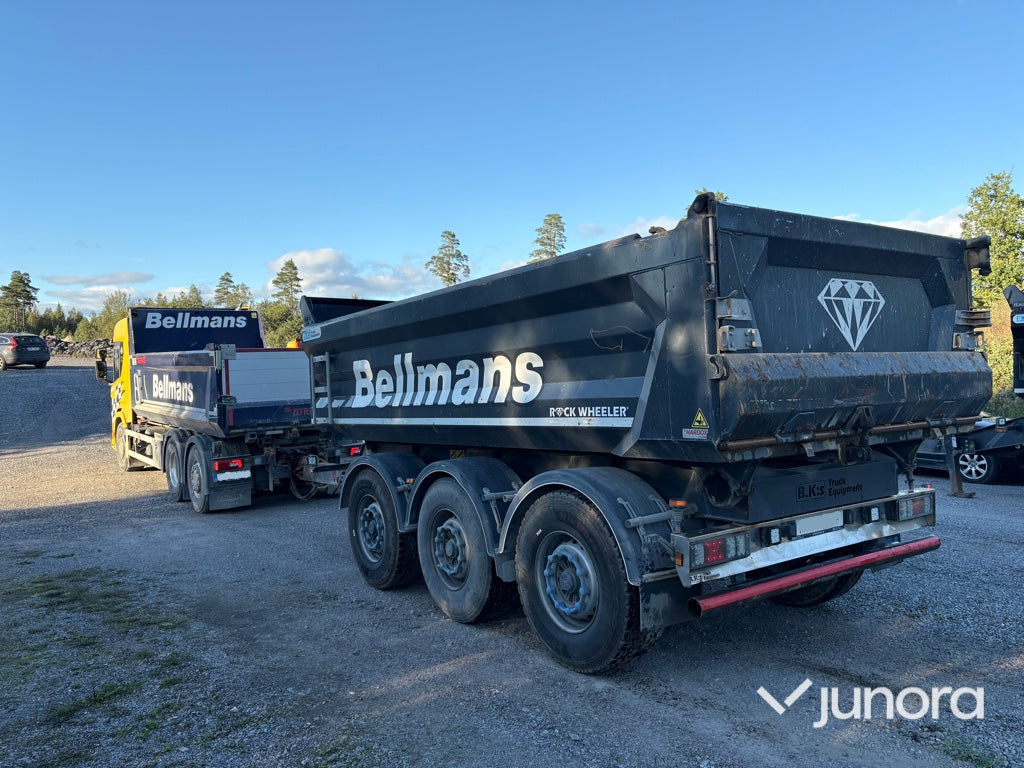 Lastbil + Släp + Flak - Scania, P420 B6X2*4NB