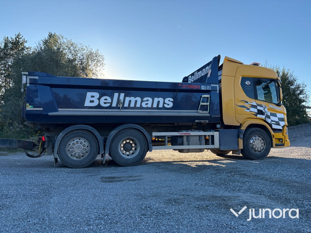 Lastbil + Släp + Flak - Scania, P420 B6X2*4NB