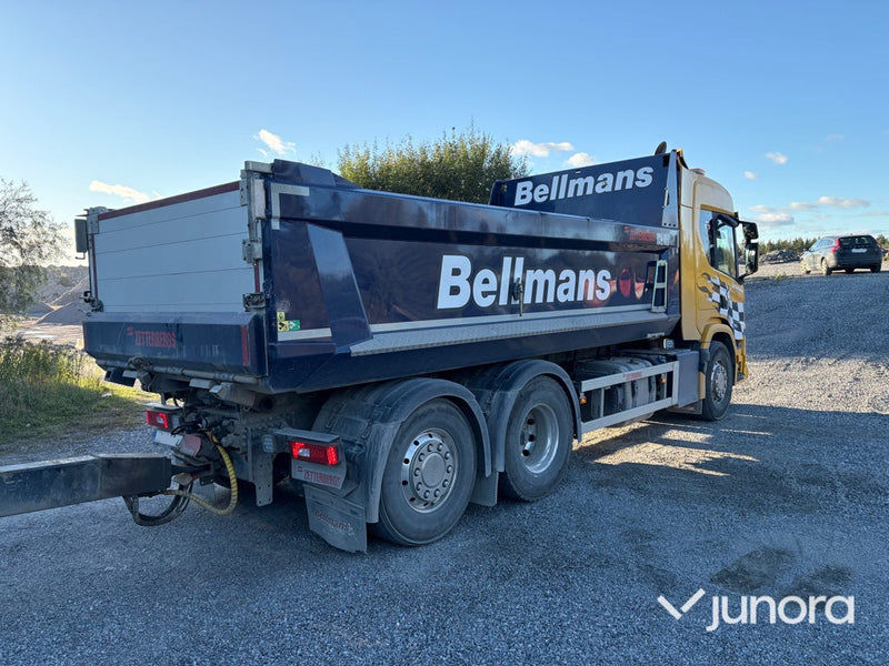 Lastbil + Släp + Flak - Scania, P420 B6X2*4NB