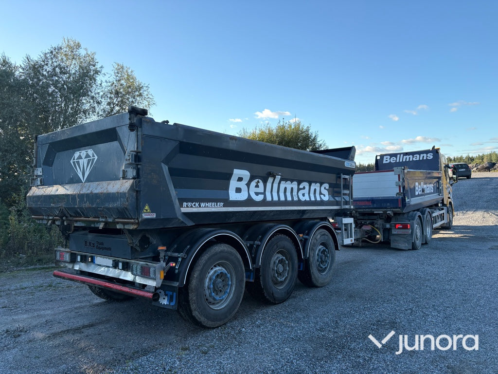 Lastbil + Släp + Flak - Scania, P420 B6X2*4NB