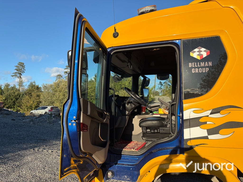 Lastbil + Släp + Flak - Scania, P420 B6X2*4NB