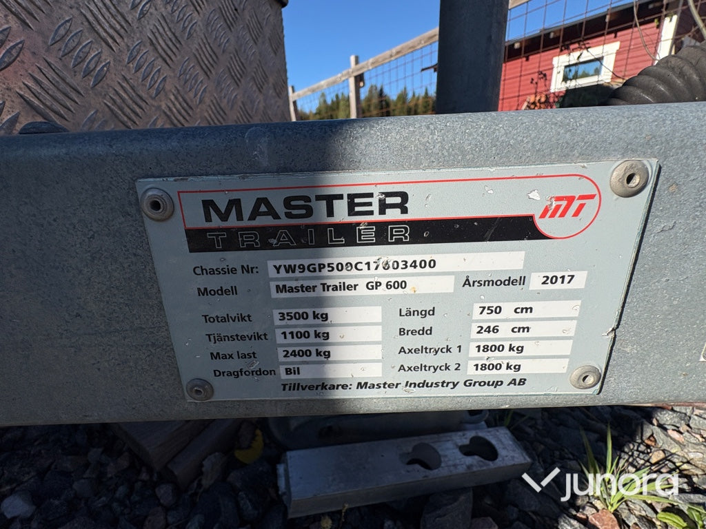 Släpvagn - Master, GP 600