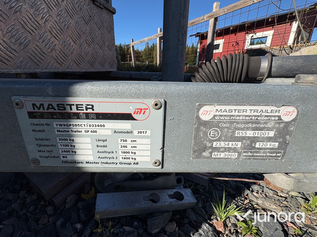Släpvagn - Master, GP 600