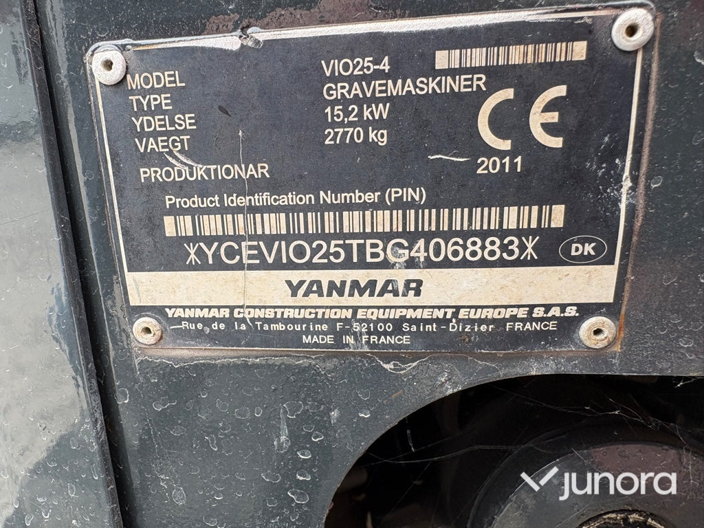 Minigrävare - Yanmar, VIO25-4