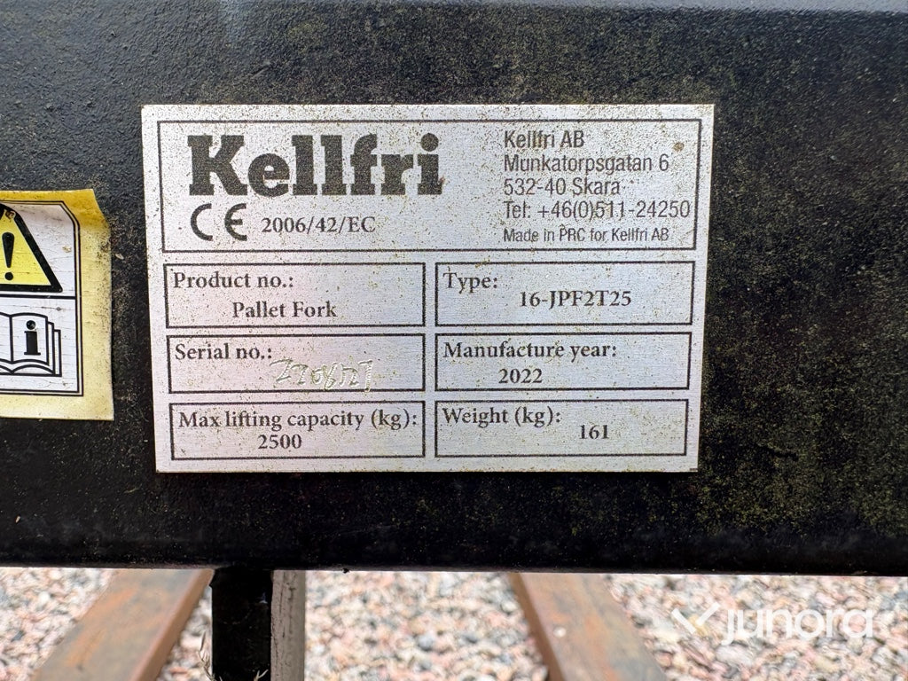 Pallgafflar - Kellfri, 16-JPF2T25