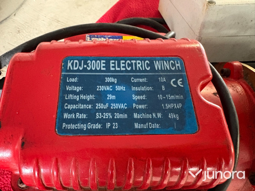 Vajerspel, Vinsch - KDJ 300E, Electric Winch