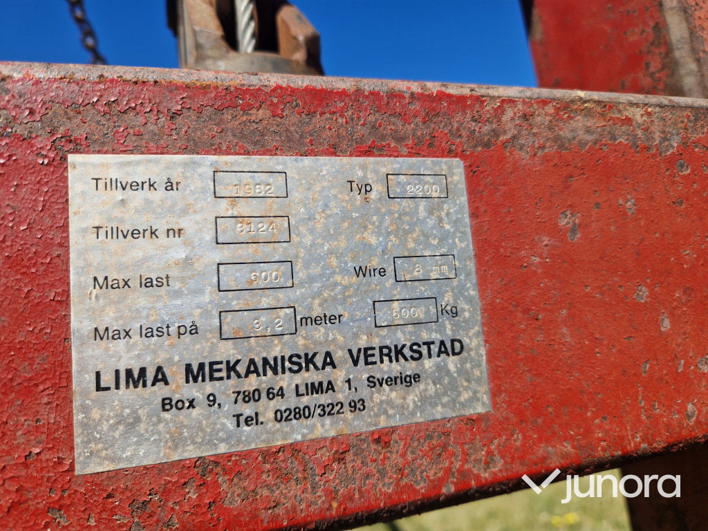 Traktor - Volvo BM 430 med Lima kran