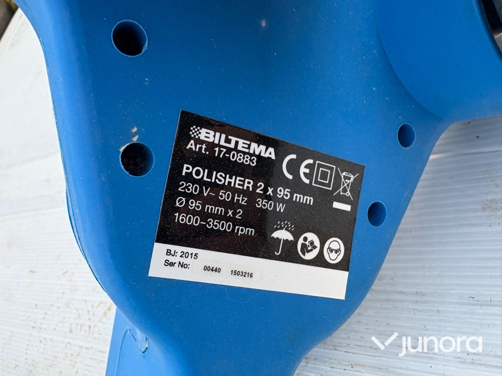 Polermaskin – 2 × 95 mm, 350 W