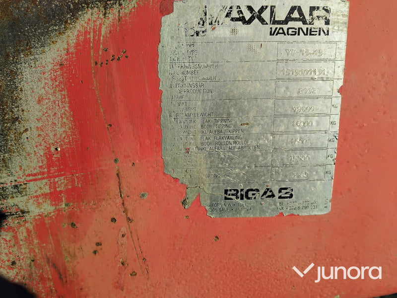 Lastväxlarvagn + Flak - Bigab, 15-19