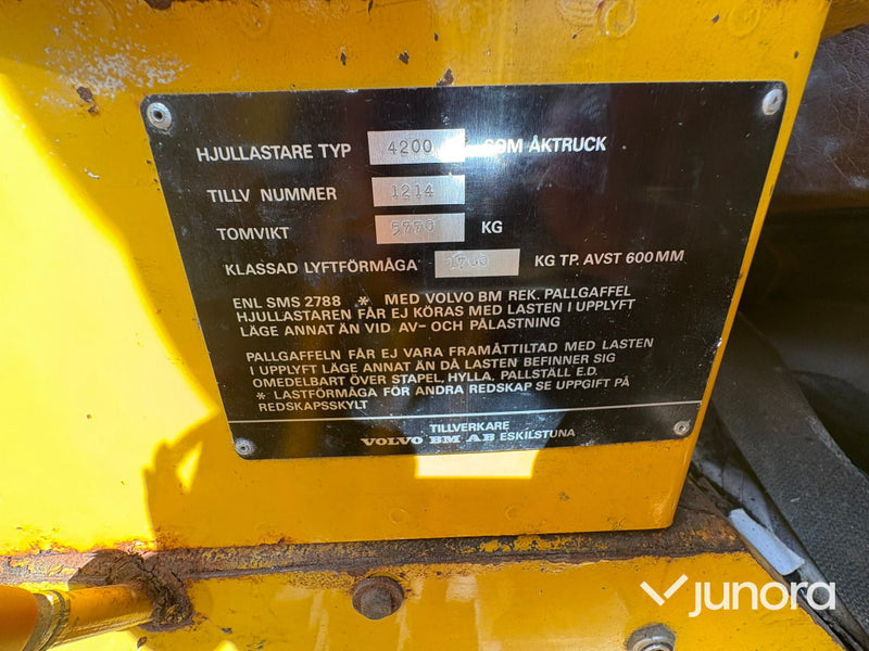 Hjullastare Volvo BM 4200